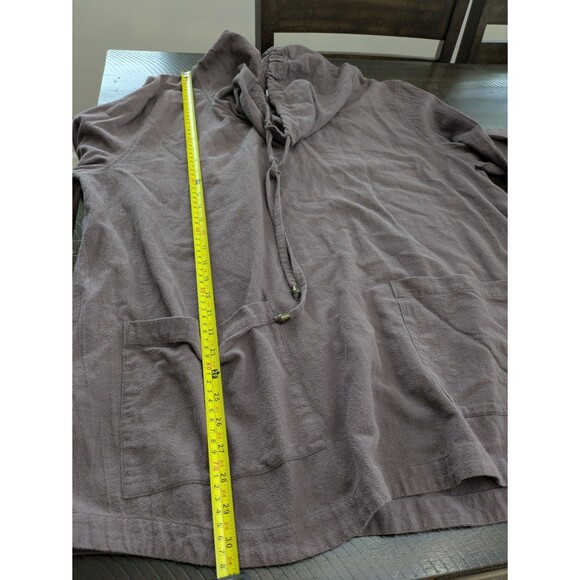 Soft Surroundings Tunic Top Gypsy Gauze Cowl Neck Lagenlook Dusty Purple 1X - Picture 9 of 10